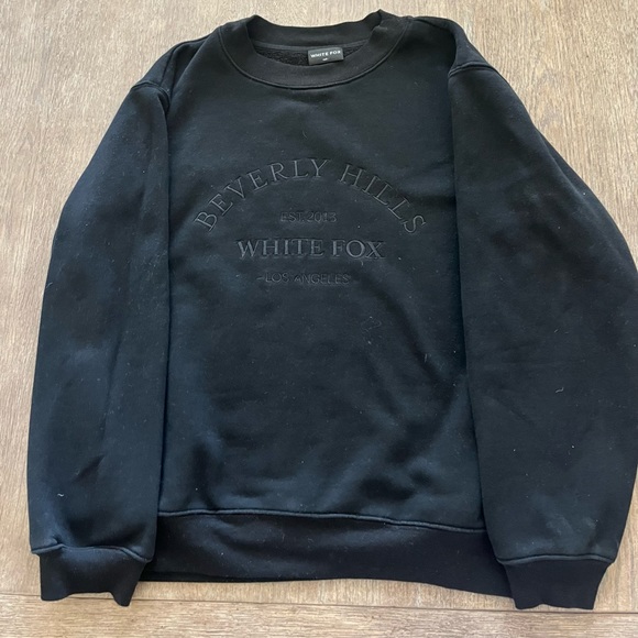WHITEFOX embroidered oversized crewneck! - Picture 1 of 2